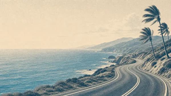 A Malibu canyon the morning after rain