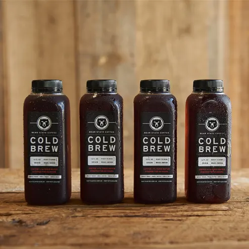 Bear State cold brew bottles